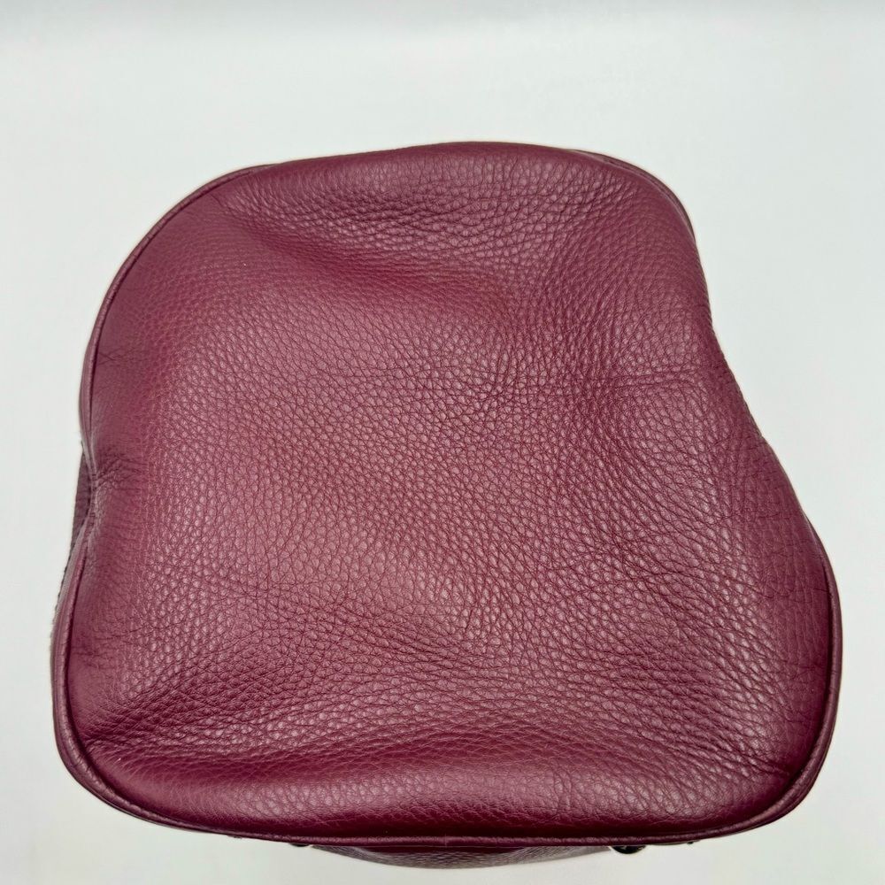 Gucci SoHo Plum Leather Bowler Boston Doctor Bag Interlocking GG Satchel Ex++ - Picture 4 of 16